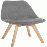 Décoshop26 - Chaise de salle à manger x1 design scandinave en velours côtelé gris et pieds en bois clair 10_0002278 - gris Bois massif 3000250934763 Décoshop26 - Chaise de salle à manger x1 design scandinave en velours côtelé gris et pieds en bois clair 10_0002278 - gris Bois massif 3000250934763