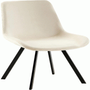 Décoshop26 - Chaise de salle à manger x1 pivotant à 360 degrés en velours crème cadre en métal noir 10_0007206 - beige métal 3000265991454