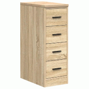 Helloshop26 - Armoire de rangement polyvalente garage 30 x 51 x 85 cm surface de travail robuste design en bois chêne sonoma 02_0051379 - Bois massif