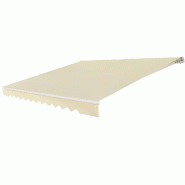 Helloshop26 - Store banne rétractable 300 x 250 cm protection solaire angle réglable 5-35° style moderne en aluminium beige 20_0019556 - beige alum