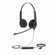 Jabra Biz 1500 Casque Avec fil Arceau Bureau/Centre d'appels USB Type-A Bluetooth Noir