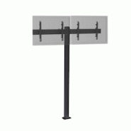 KIMEX Support TV sur pied - 2 écrans 50'' - 55'' Hauteur 240cm à visser noir - noir 3700685426023 KIMEX Support TV sur pied - 2 écrans 50'' - 55'' Hauteur 240cm à visser noir - noir 3700685426023