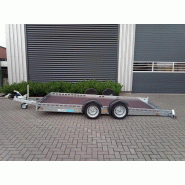 Plateau porte-engin abaissable TOHACO à suspensions pneumatiques - 370x150 cm - PTAC 2700 Kg - 2 essieux freinés - Référence - MG 400 182 3500 3 S
