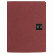 Set 12 porte-menu A4 Stil Casa, polyuréthane, 24,3x31,6 cm, 3 enveloppes plastiques, élastique, rouge saffiano. - PM2C-SAR-MNSN Set 12 porte-menu A4 Stil Casa, polyuréthane, 24,3x31,6 cm, 3 enveloppes plastiques, élastique, rouge saffiano. - PM2C-SAR-MNSN
