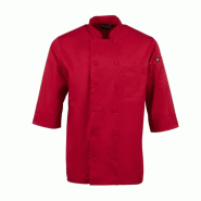 Veste de cuisine mixte Chef Works rouge M - M 0615402685863