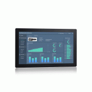 Panel PC industriel fanless 21.5" FHD résistif 5 fils - EVI-C215WAR - Intel Celeron J6412, IP65, 4GB DDR4L, 120GB SSD