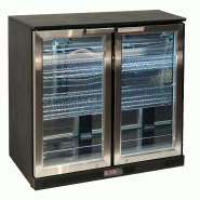 Arrière bar réfrigéré 2 portes battantes inox 220L Atosa