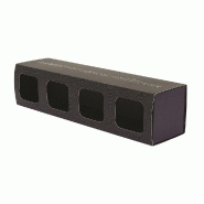 Boite fourreau carton "Excellence" 4 fenêtres 27,2x7x6,6 cm - par 60