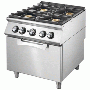 Cuisinière gaz sur four électrique statique gn 2/1 - 4 brûleurs - 8... - PVS9080CFGE