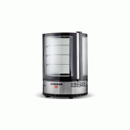 Gasfrit – Vitrine Réfrigérée de Comptoir Ronde Panoramique, 105 L, Argent/Noir - gris GFCH6 Gasfrit – Vitrine Réfrigérée de Comptoir Ronde Panoramique, 105 L, Argent/Noir - gris GFCH6