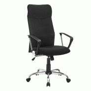 Helloshop26 - Fauteuil de bureau chaise ergonomique siège rembourré pivotant en tissu hauteur réglable mécanisme basculent charge 12_0005875 - aci