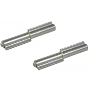 Charnière 80mm en acier, profilé de chute, soudable, goupille amovible - Lot de 2 Charnière 80mm en acier, profilé de chute, soudable, goupille amovible - Lot de 2