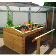 Jardin Potager Régal - Pin traité autoclave classe 4 - Accessible aux personnes en fauteuil roulant - Longueur 2000 mm Jardin Potager Régal - Pin traité autoclave classe 4 - Accessible aux personnes en fauteuil roulant - Longueur 2000 mm