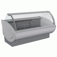 KBS Gastrotechnik KBS Comptoir pour produits frais 3830x1148x1200 mm avec machine et parties latérales gris 230 V - 4059395033335