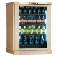 KLIMAITALIA Cave à vin cendre solide naturelle. 126 bouteilles. LED. T° +16°/+10°/+5° ventilateur éteint +4°/+18° ventilateur allumé. CLW420LNATU