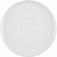 LUBIANA Soucoupe, série Ankara, blanche, Ø 150 mm - PZ6104150