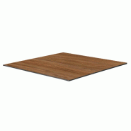 Oviala Business Plateau de table stratifié 70x70 cm bois ambré - marron 113424