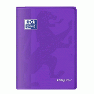 Oxford Lot de 10 Cahier EasyBook piqué A4, 96p./48 feuilles 90g/m², Séyès, coloris violet - 3020120119786