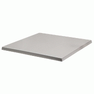 Plateau carré de table extérieur Werzalit 70x70cm décor alu