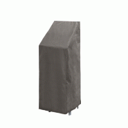 RATTATAN Housse de protection imperméable pour jusqu’à 8 chaises de jardin empilées, avec protection anti-UV et fermeture velcro, idéale pour ja_0