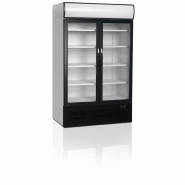 Réfrigérateur vitré 2 portes 1082 litres porte aluminium noir - PFSC1200H_0
