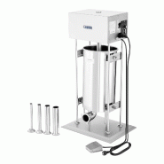 Royal Catering - Royal Catering Poussoir à Saucisses Electrique 15L, moteur 260W, pédale de commande, incl. Tubes de remplissage (16, 22, 32, 38mm)