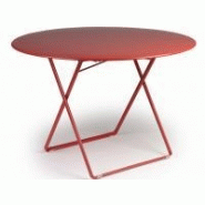 Table pliante ronde 120cm plein air