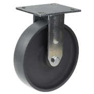 Roulette fixe de 200 mm avec roue en fonte grise Roulette fixe de 200 mm avec roue en fonte grise