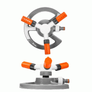 Arroseur à 3 branches WHITE LINE, gris/blanc/orange - blanc plastique 5907544415503