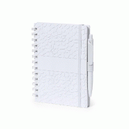 Bloc-Notes Et Stylo-Bille Blanc - 8435408322140