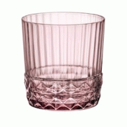 Bormioli Rocco - Lot 6 Chopes America20s 37cl En Verre Rose Forme Basse - rose 3256391047330
