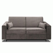 CANAPÉ CONVERTIBLE EXPRESS JACKSON MATELAS 140CM COMFORT BULTEX® 12CM SOMMIER LATTES CUIR VACHETTE TAUPE CANAPÉ CONVERTIBLE EXPRESS JACKSON MATELAS 140CM COMFORT BULTEX® 12CM SOMMIER LATTES CUIR VACHETTE TAUPE