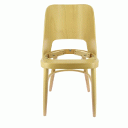 Chaise d'intérieur Structure bois Colisée finition naturelle- par 2