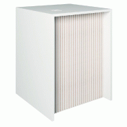 Comptoir blanc et Vertigo T01 MDF naturel et blanc avec tiroir 60x70x90cm