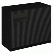 Comptoir Vertigo H T01noir spl.Gauche L120cm 2tabl.Couliss.4tab.Amovib-noir