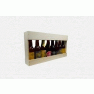 ECOLOGIQUES ! 80 Présentoirs bouteilles type LongNeck en bois contreplaqué, recyclables et biodégradables ECOLOGIQUES ! 80 Présentoirs bouteilles type LongNeck en bois contreplaqué, recyclables et biodégradables