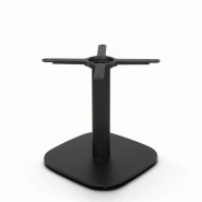 Pied de table basse PASSY - 42 x 42 x H 45 cm - Métal - Noir - Base carrée - Coins arrondis - Bistromania - noir métal BIS038
