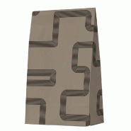 Pochettes cadeau adhésive Anniversaire RETIF taupe 23x10x35 cm - par 20