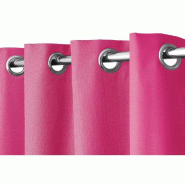 Rideau cabine d'essayage - framboise - L1,35xH2m - ignifugé norme M1 - œillets 40mm/60mm