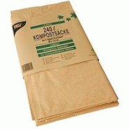 Sac compostable, 240 litres, brun - Lot de 3 Sac compostable, 240 litres, brun - Lot de 3