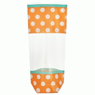 Sachet confiseur imprimé 10x22cm avec fond carton - par 100