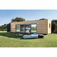 Studio container aménagé habitable BOXAM - 28 m², conteneur 40 pieds, 3 configurations