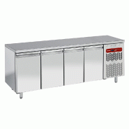 Table de travail refrigeree timbre négative ventilée 4 portes gn 1/... - PTG4B/H-R2