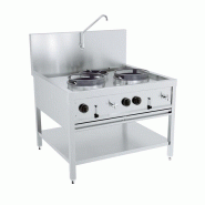 Table wok à gaz 2x17kw + 1x9kw - Combisteel - 7422242994917