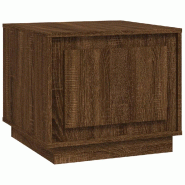 VidaXL Table basse chêne marron 51x50x44 cm bois d'ingénierie Modèle Balcon Polaris Prime Plus - 819875