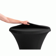 Housse de protection pour table haute de bistrot (L)700 mm, noire Housse de protection pour table haute de bistrot (L)700 mm, noire