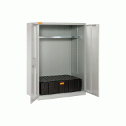 Armoire à fûts 14/20 avec bac de rétention PE 250 litres et caillebotis PE - CEMO - 11571F Armoire à fûts 14/20 avec bac de rétention PE 250 litres et caillebotis PE - CEMO - 11571F