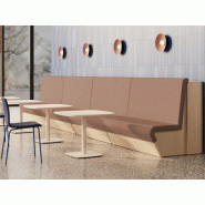 Banquette cafétéria Sand NowyStyl grand confort avec structure bois