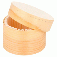 Boîte cylindrique bois et caissette siliconée Ø5x3,5cm - par 200