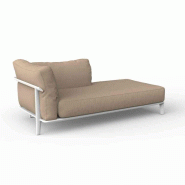 Chaise-longue gauche PASADENA - blanc